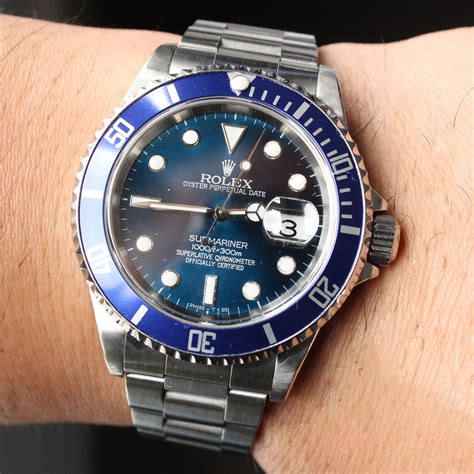 rolex submariner blue diamond bezel|Rolex Submariner bezel price.